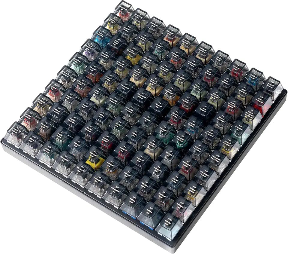 Keychron Switch Tester 100 Max Edition, 88 Mechanical & 12 Magnetic HE Switches Testing Kit with 100 Labeled Keycaps, Includes Keychron/Gateron/Kailh/Huano, Pro Mechanical Keyboard Feel