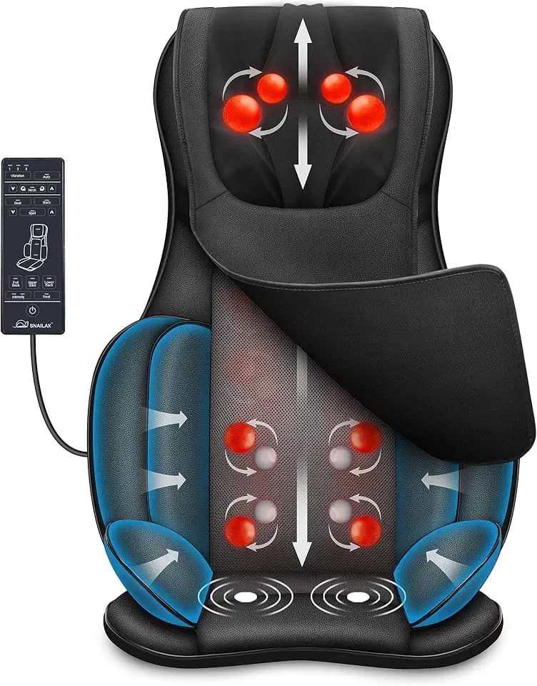 Snailax Shiatsu‑Massagesitzauflage mit Wärme