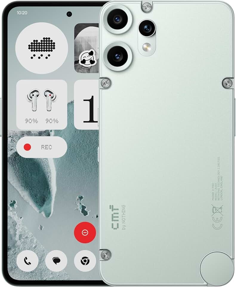 CMF Phone 2 Pro 128GB – 5G Smartphone mit 50MP Kamera und 20x Zoom, 6,77" FHD+ AMOLED Display mit 120Hz, 5000mAh Akku, Nothing OS 3.2 – Hellgrün