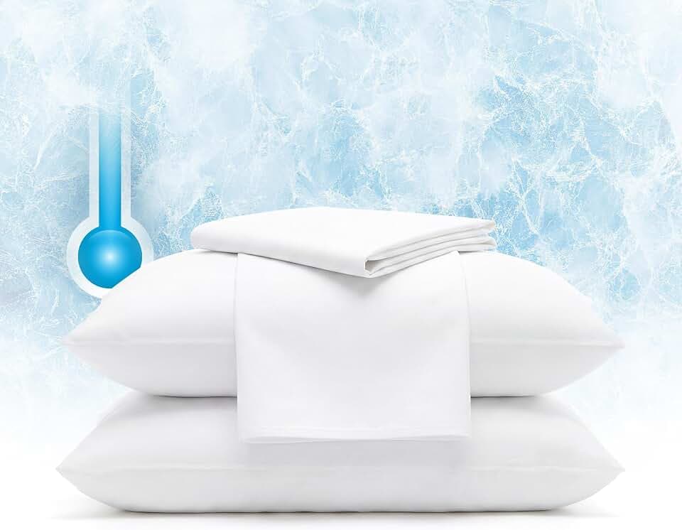 Serta Power Chill Cooling Pillow Protectors, King (2 Pack)