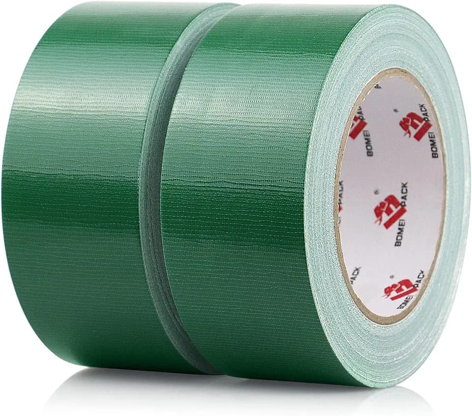 2 Pack Duct Tape Heavy Duty,9 Mil Thickness,2 Inches x 30 Yards,Strong Industrial Strength,Flexible,No Residue,Waterproof and Tear by Hand,Multi-Use for Indoor & Outdoor Repairs (Green)
