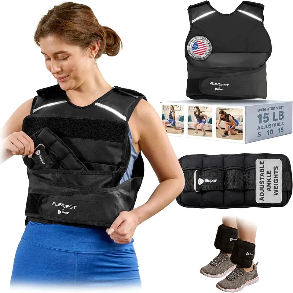 Lifepro FlexVest Adjustable Weighted Vest for running
