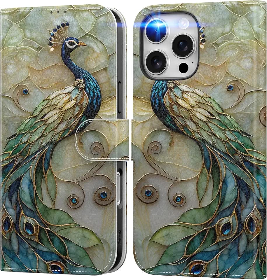 DEENAKIN for iPhone 16 Pro Max Case Wallet, Card Slots Holder + Cash Clip