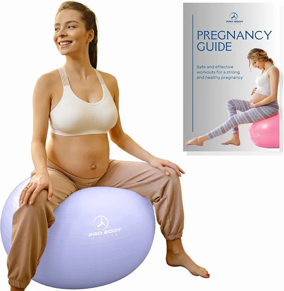 ProBody Pilates Pregnancy Ball with Guide - Birthing Ball