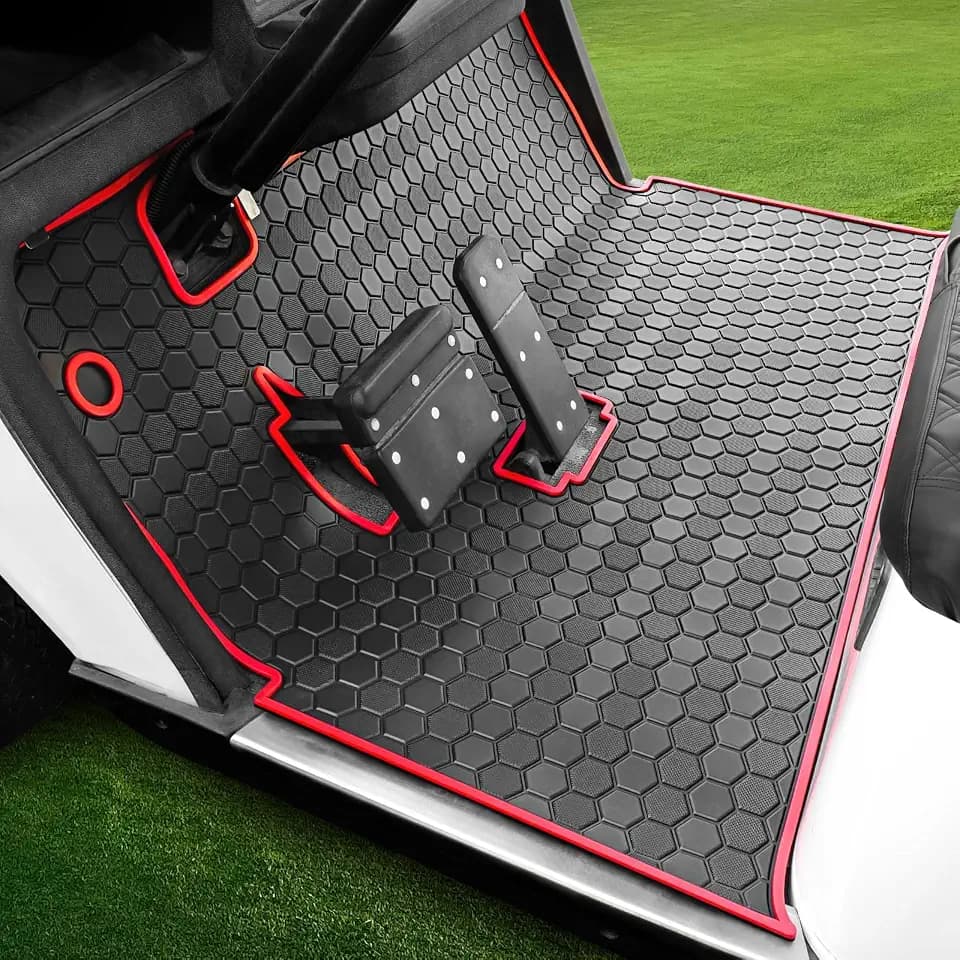 Golf Cart Floor Mat for EZGO TXT, Valor, Express S4, Cushman Workhorse, EX1