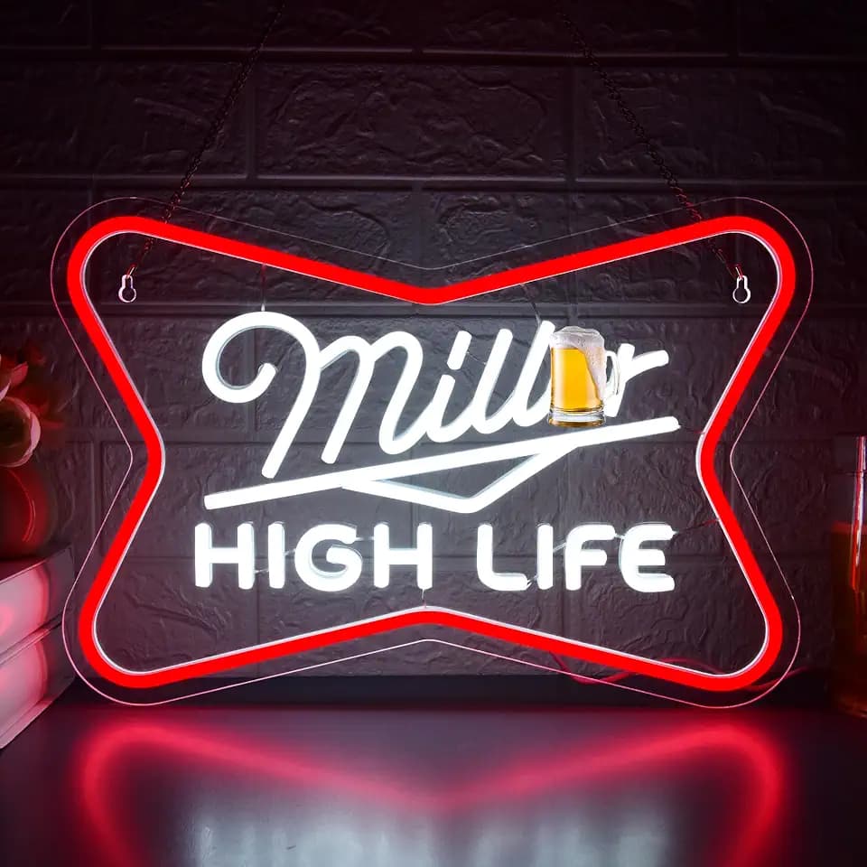 Beer Neon Sign for Wall Decor Beer Neon Light for Man Cave