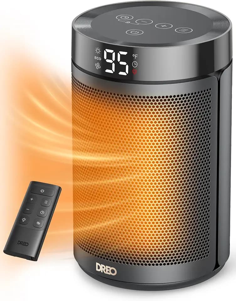 DREO Space Heater, Portable Electric Heaters for Indoor Use with Remote