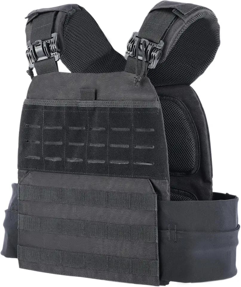 Tactical Weighted Vest,Training Outdoor Vest with Mul-Compartments