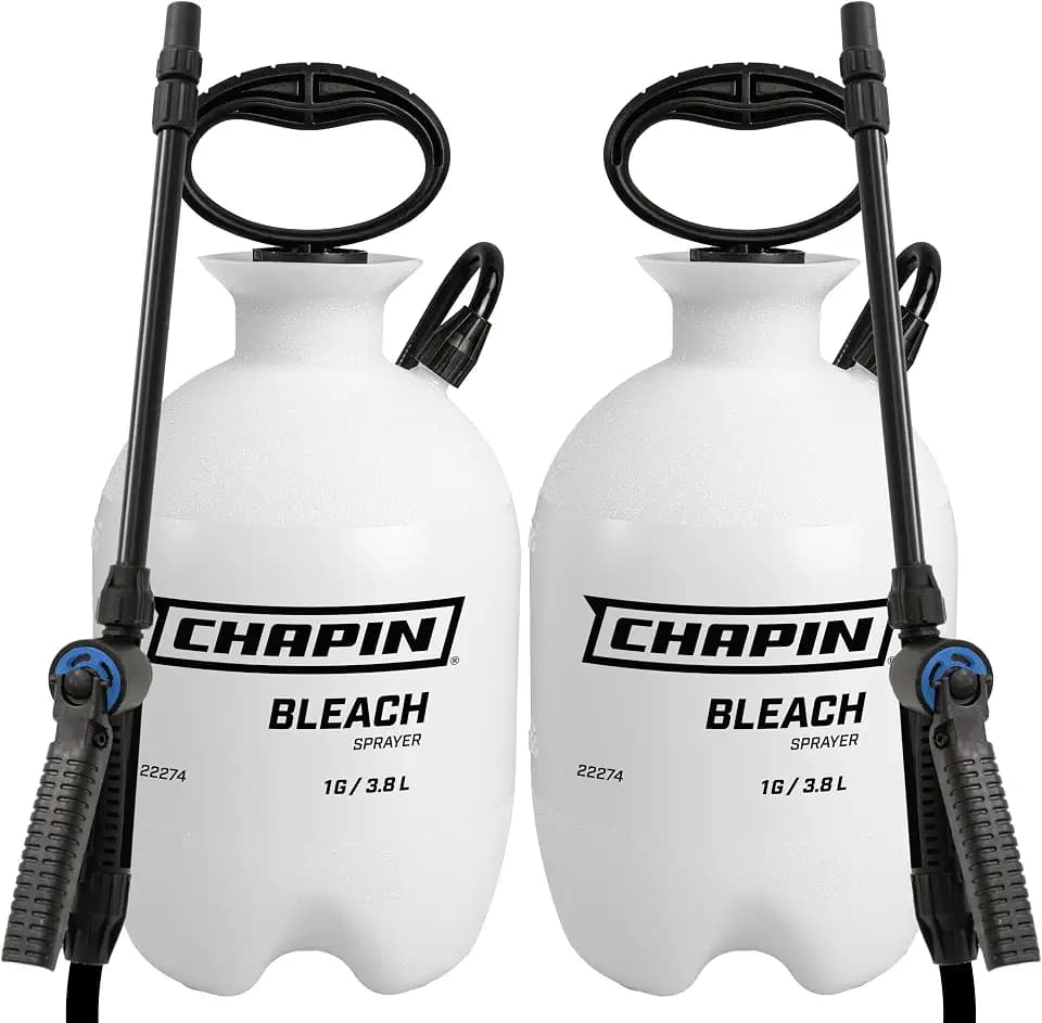 CHAPIN 22274 1-Gallon Bleach Sprayer, Resistant Seals, 2 Pack