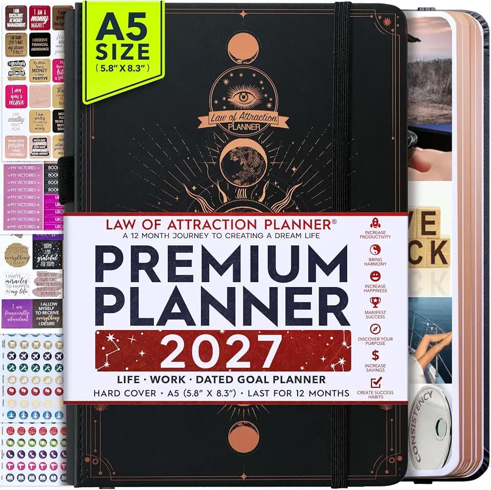 2027 Planner Weekly and Monthly & Manifestation Journal for Women