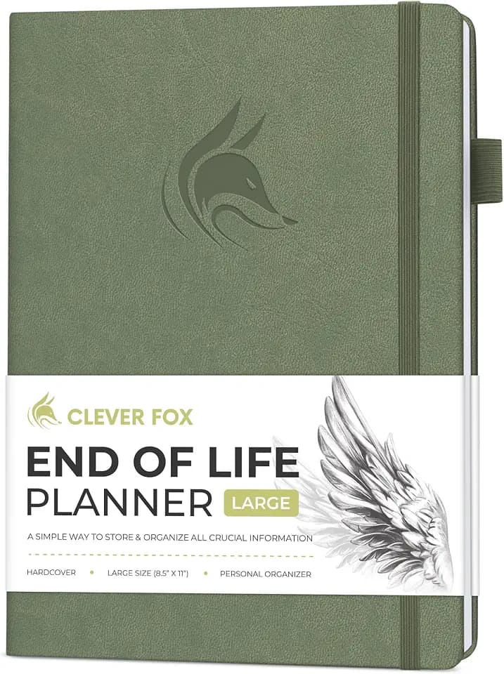 Clever Fox End of Life Planner, When I Die Organizer 8.5”x11” Cypress