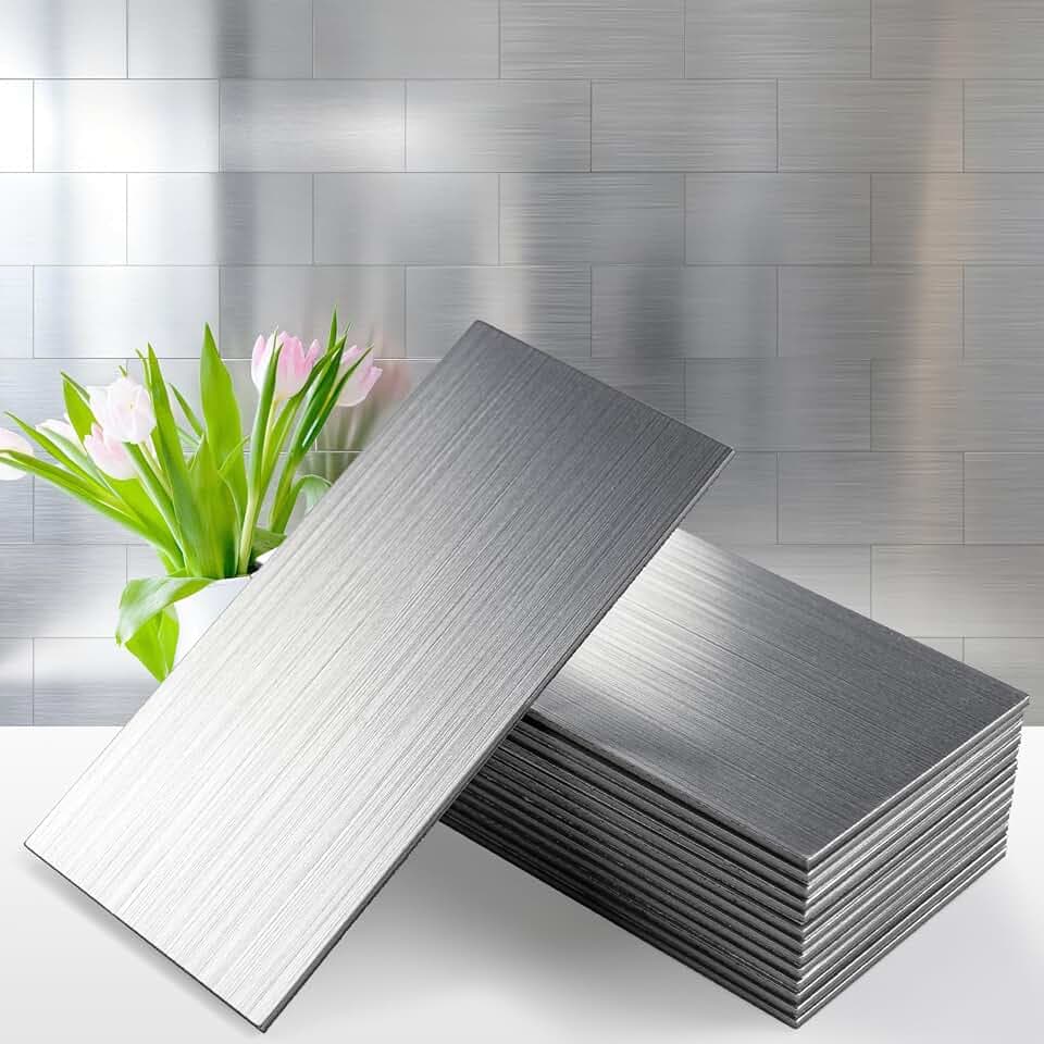 Vamos Tile 100-Pack Peel and Stick Backsplash Tile,3" x 6" Subway Tile