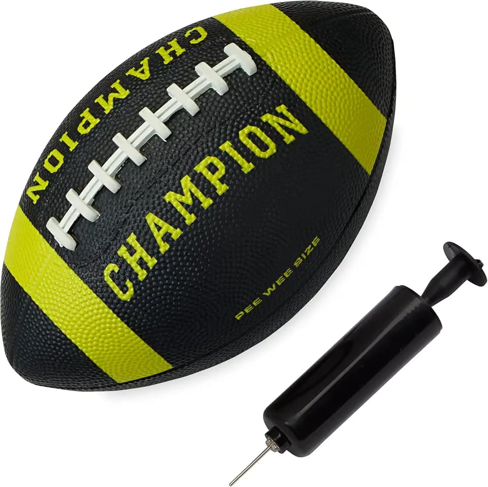Champion Blitz Football, All-Weather (Pee Wee, Black/Evening Primrose)