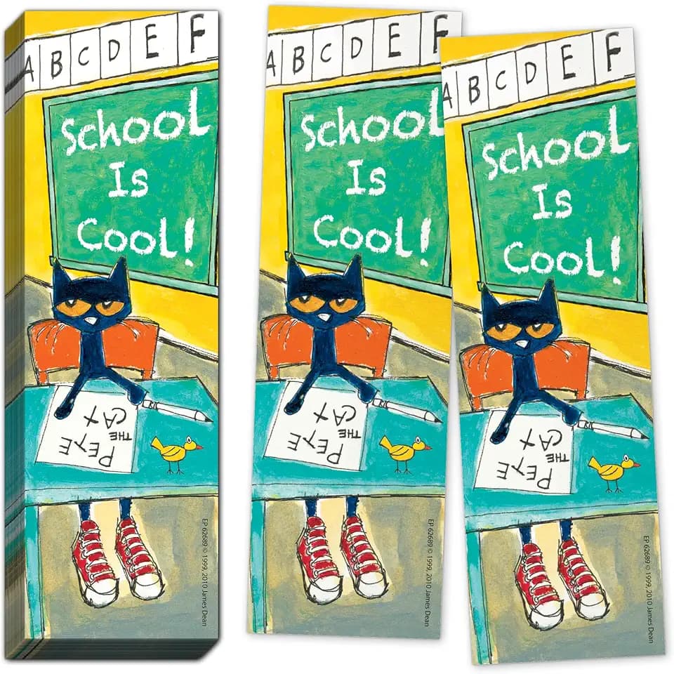 Edupress Pete the Cat School is Cool Bookmarks (EP62689)