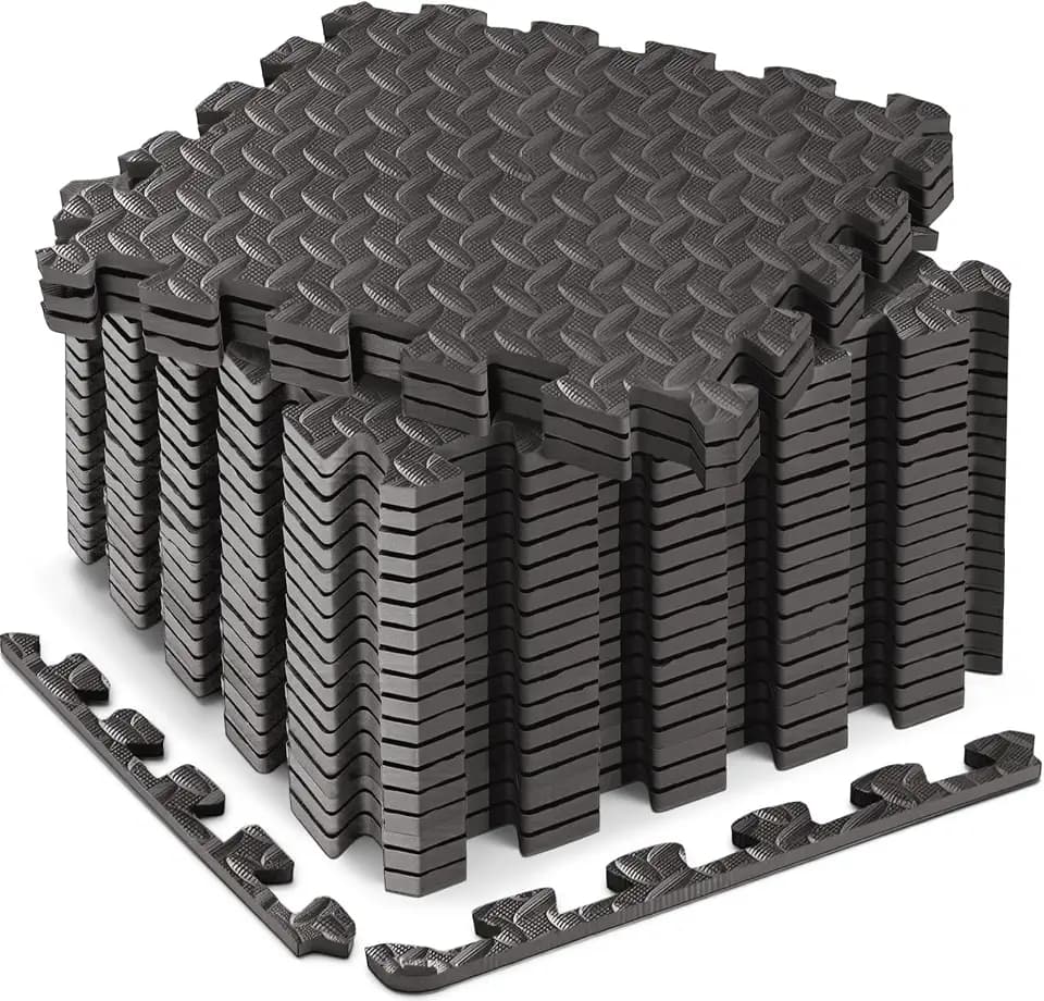 18 Pcs EVA Foam Floor Tiles, Puzzle Exercise Mat Set for Gym
