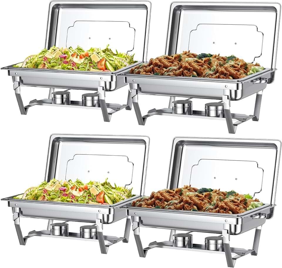 ROTTAY Chafing Dishes for Buffet Set – Chafers for Catering & Buffet Warmers with Lids | Serving Food Warmer & Chafers Servers Sets