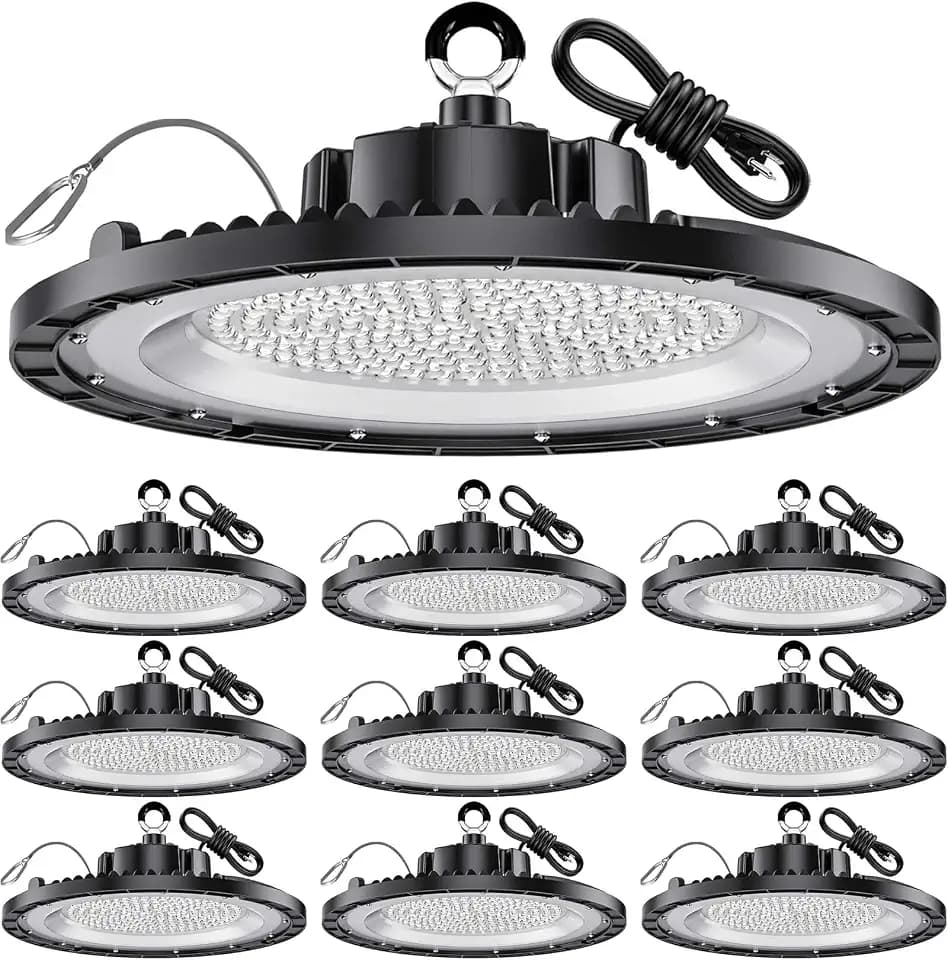 THELUX 200W10PACK UFO LED High Bay Light 200W 5000K 30000LM Plug and Play