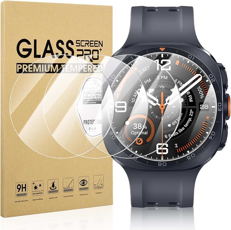 Diruite 4-Stück Displayschutz für Samsung Galaxy Watch Ultra 2 47mm Schutz