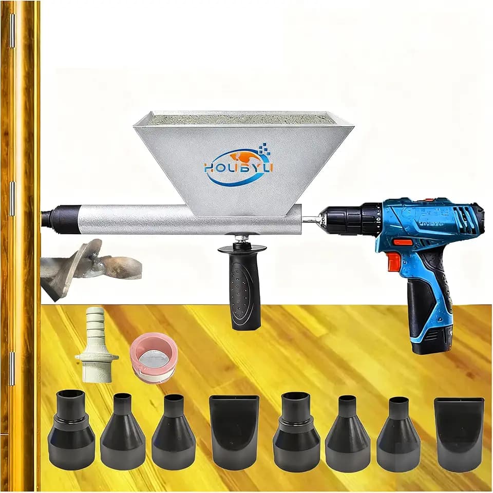 Large Size Auger Mortar Grout Gun With 9 Nozzle Without Electric Drill