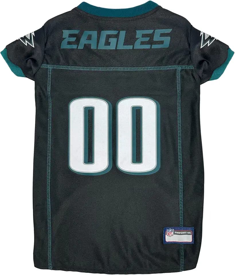 NFL Philadelphia Eagles Color Rush Dog Jersey, Size: Large - Cool and Sporty Shirt, Best Football Costume for Dogs & Cats - Licensed