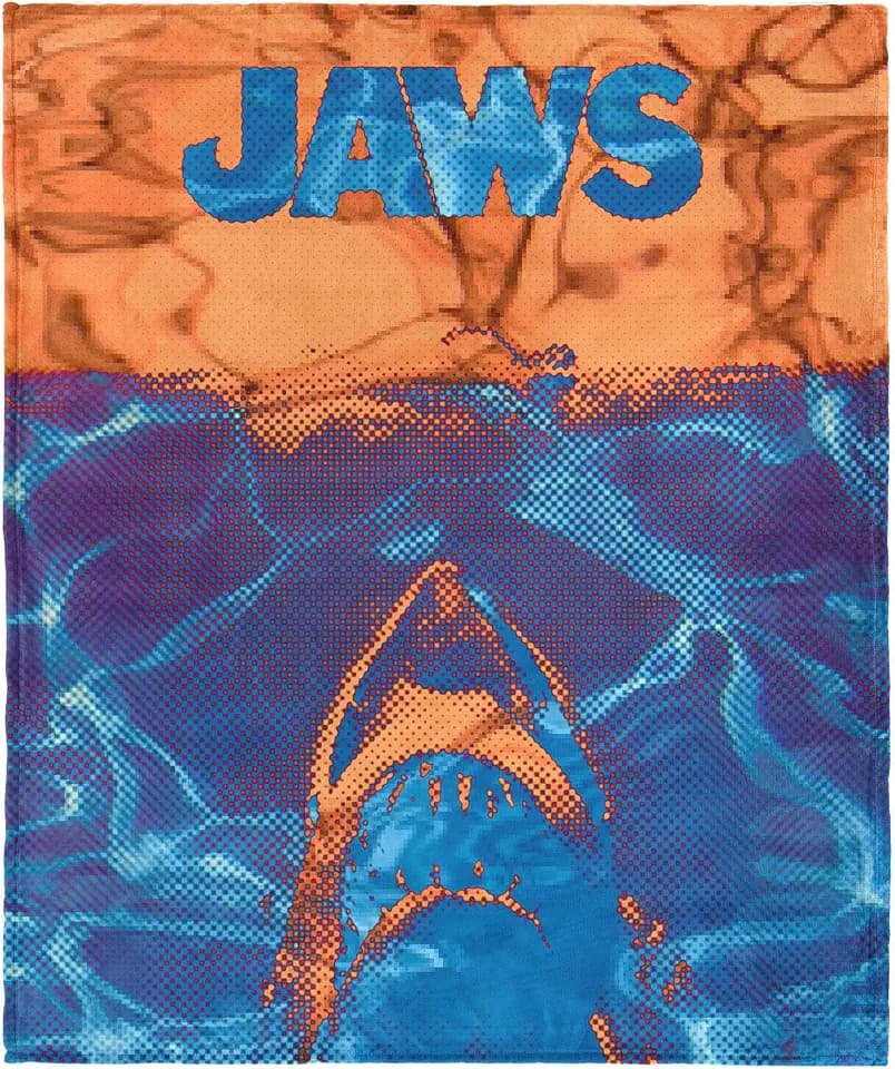 Northwest Jaws Neon Poster Silk Touch Throw Blanket 60x80 inches
