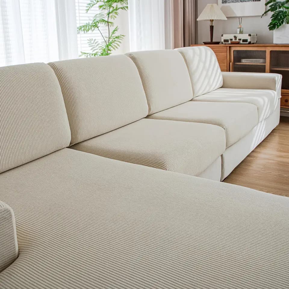 QIANMEW Universal Couch Cushion Covers for Sectional Sofa (1PC Small)