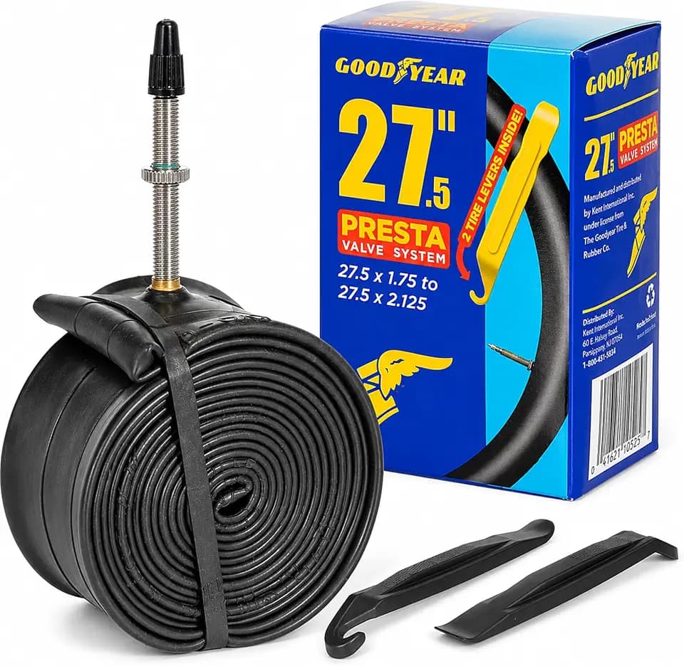 Goodyear Bicycle Tube - Easy Installation and Inflation Bicycle Tire Tube with Durable Butyl Rubber