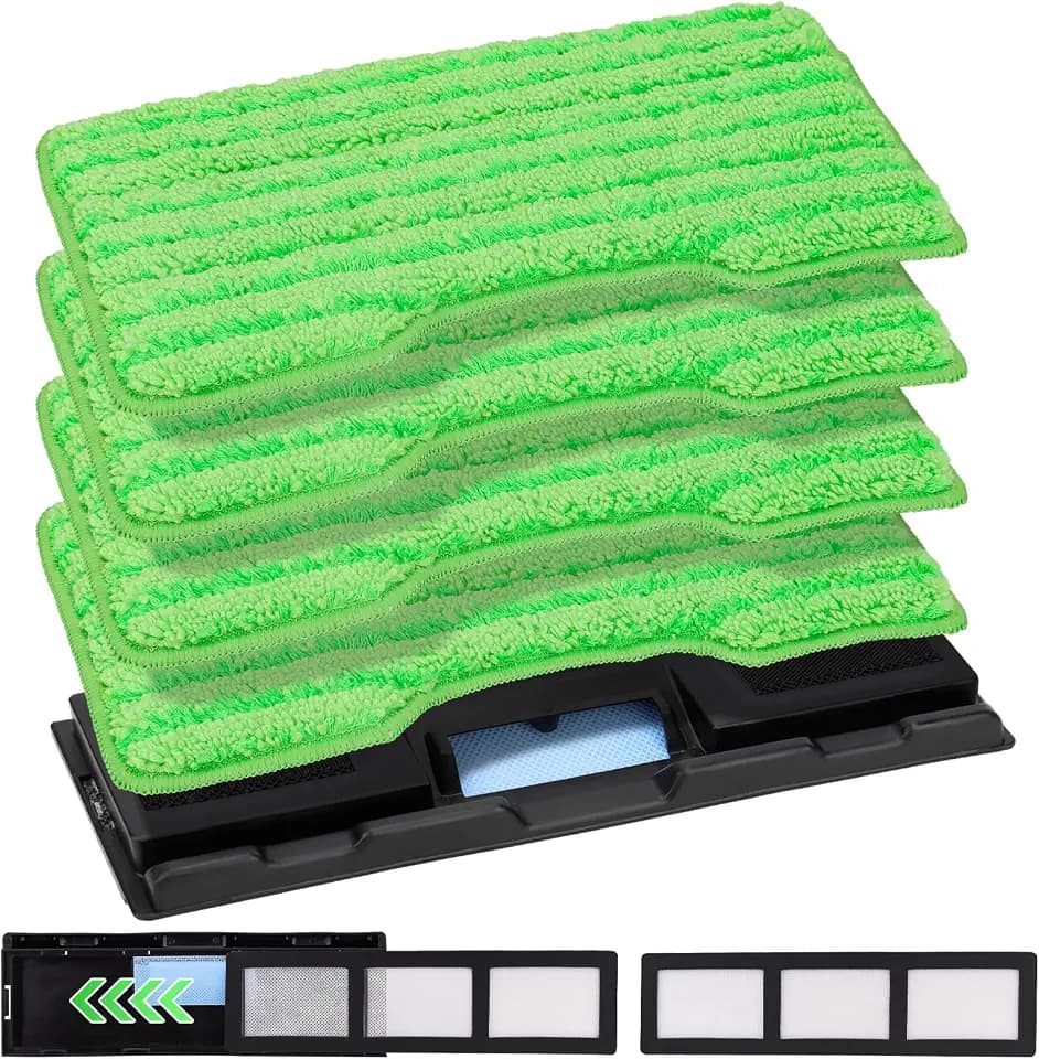 Reusable for Shark Vacmop Replacement Pads: Wet Dry Vac Mop Pads Refills Fit for Shark Vacmop Pro Cordless Vacuum Mop Vac Mopvac VM252 VM200 VM200p12 VMP30 VM190 VM250 hard floor mopping Pad 7pack