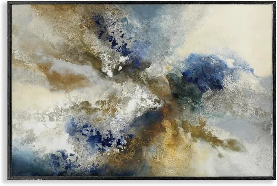 Expressive Neutral Abstract, 20 x 30 Inch Framed Giclée Print