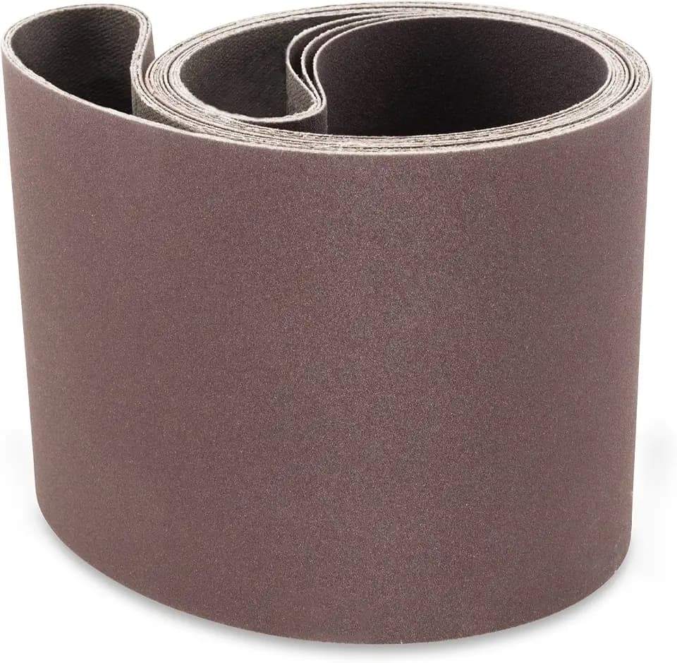 Red Label Abrasives 4 X 48 Inch 80 Grit Aluminum Oxide Premium Quality Metal Sanding Belts, 3 Pack