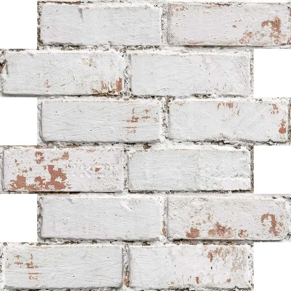 COMSTICKC 3D Faux Brick Wall Panels Peel and Stick, 10 Pcs 11.8" x 11.8"