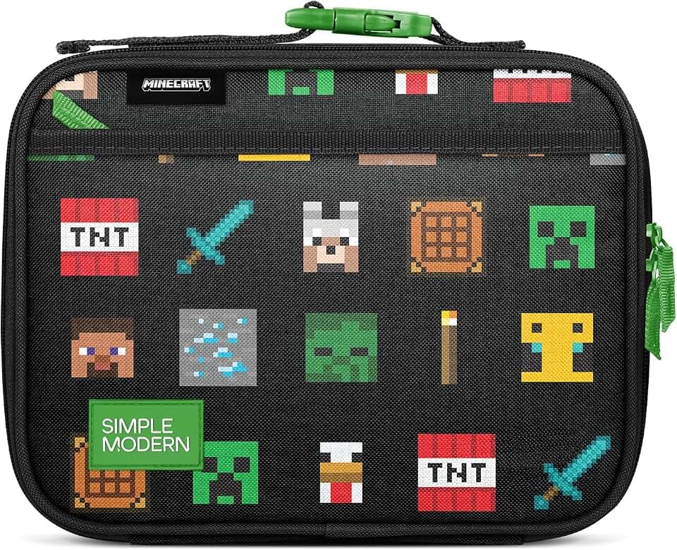 Simple Modern Minecraft Lunch Box | Insulated Lunch Bag