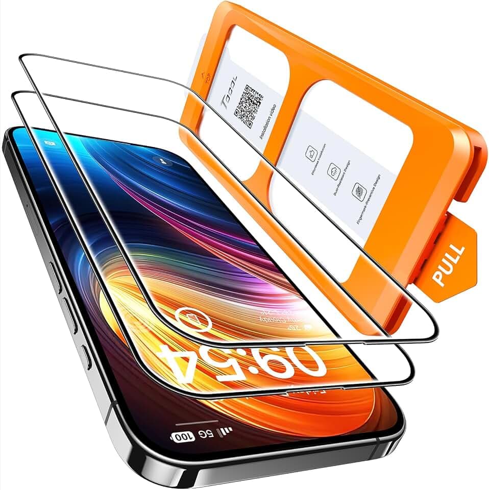 TOCOL für iPhone 16 für Panzerglas 6,1 Zoll, Einfache Montage