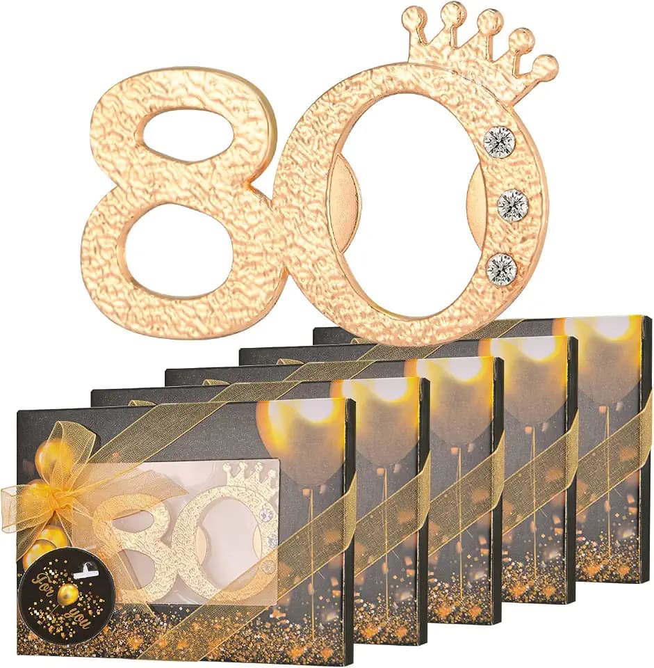 50 Packs Gold Black Bottle Opener 80th Birthday Anniversary Guest Favors