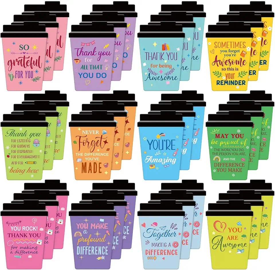 36 Pcs Back to School Fridge Magnets Motivational Fridge Gifts, Cups