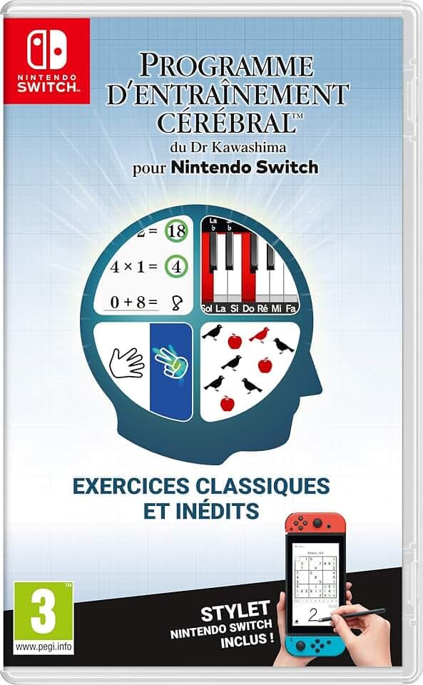 Dr. Kawashimas Gehirntrainingsprogramm f�r Switch - Stylus inklusive