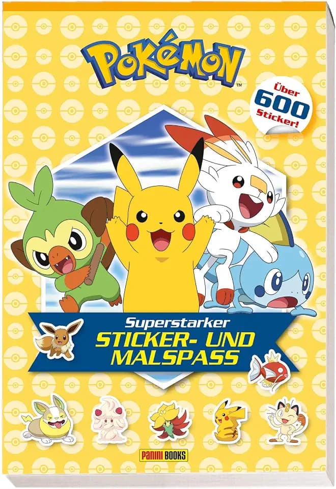 Pokémon: Superstarker Sticker- und Malspaß: über 600 Sticker