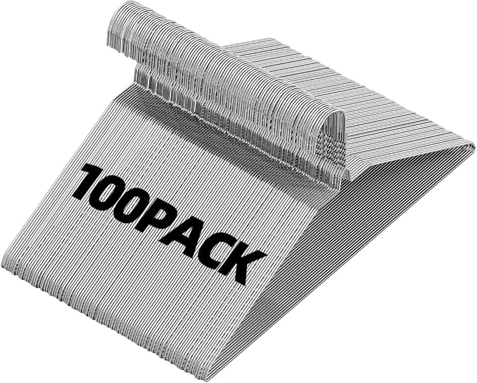 Metal Wire Hangers 100 Pack,Thin for Clothes Space Saving
