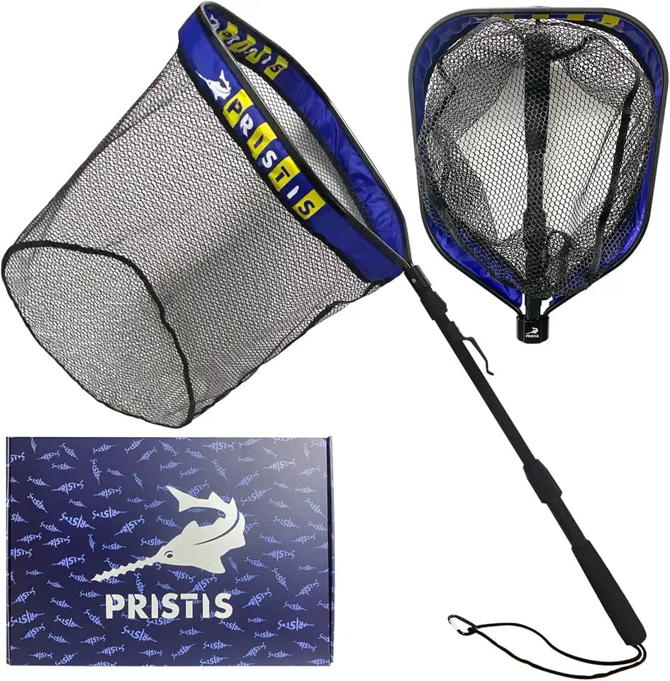Pristis Floating Lightweight Fishing Net with 39'' Telescopic Pole Handle