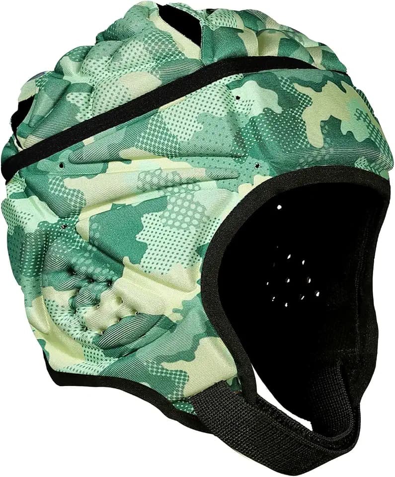 Rugby Helmet - Soft Padded Headgear 7v7 Flag Football Headguard Soccer Head Protection Protective Soft Helmet Football for Youth & Adult