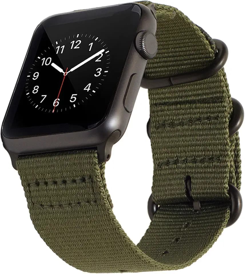NATO Armbänder kompatibel mit Apple Watch 38mm 40mm 41mm, Ersatzband für iWatch Series iWatch Series 8/Ultra/7/6/5/4/3/2/1 SE