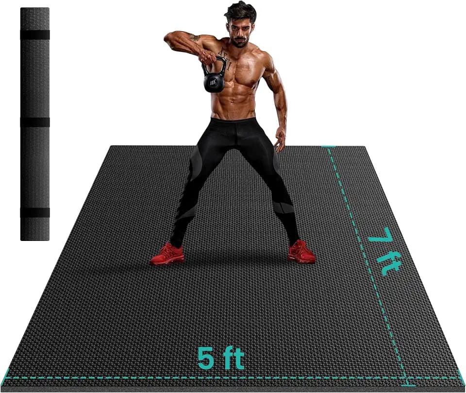 Stepwaver Large Exercise Mat, 6'x4'/7'x5'/8'x5'/9'x5'/10'x5'/12'x5'x8mm