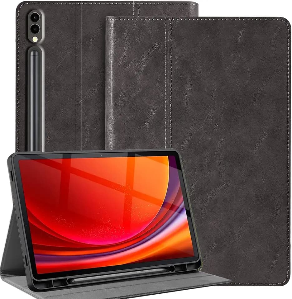 Leder Hülle für Samsung Galaxy Tab S9 Plus/S10 Plus/S9 FE+ 12,4Zoll