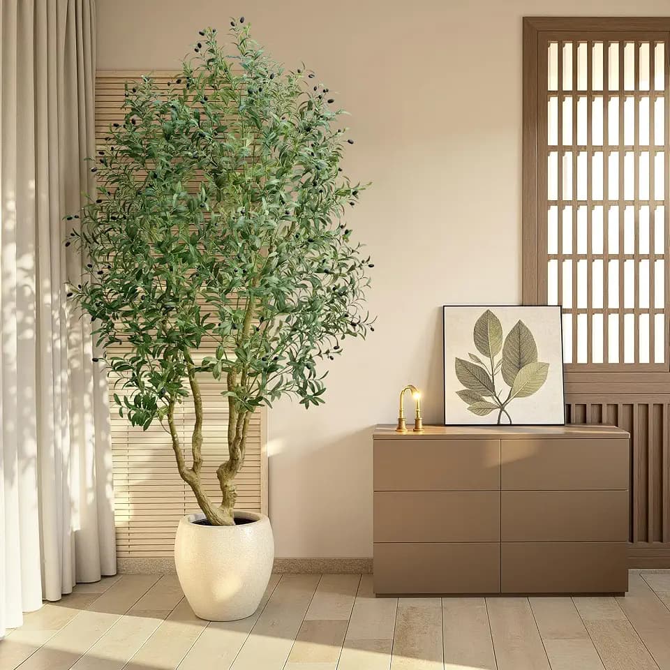 HZXGCP 8ft Artificial Olive Tree
