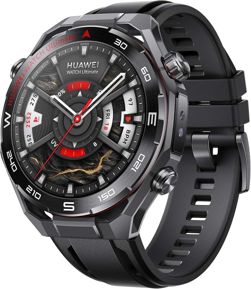HUAWEI Watch Ultimate 2 Smartwatch, Sportuhr mit GPS, 20 ATM, Schwarz