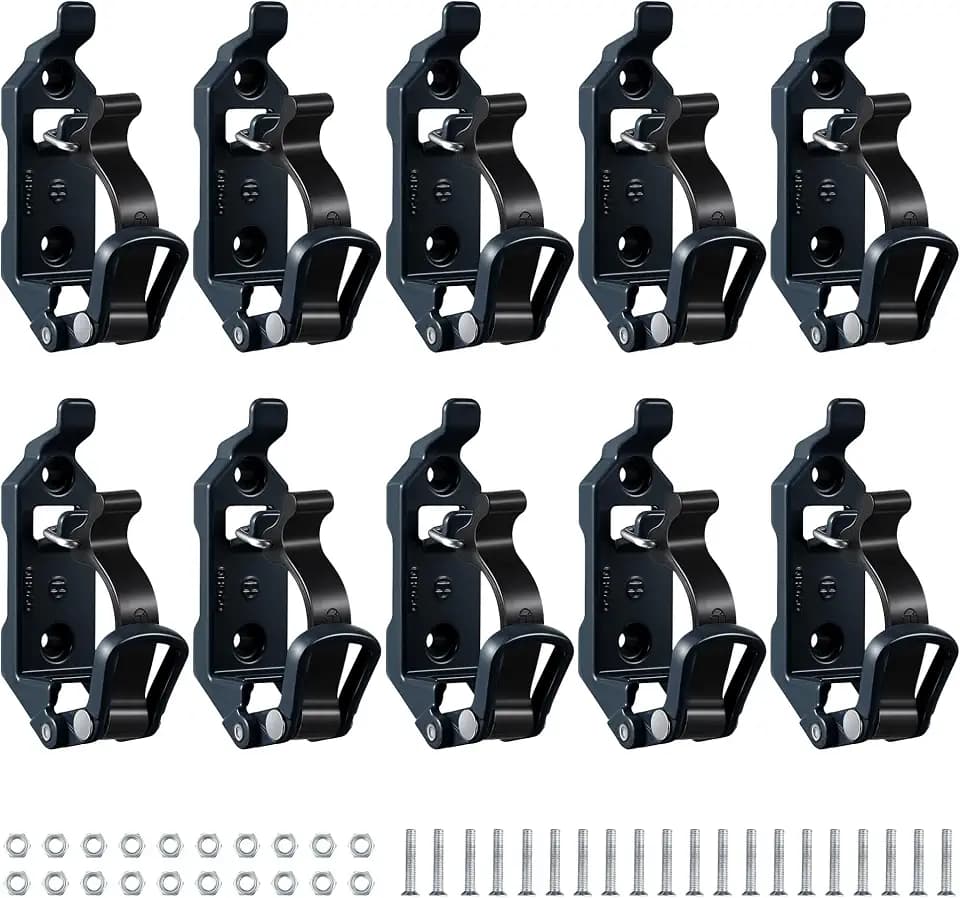 10 Pcs Shovel Holder for Truck, Metal Shovel Mount for Roof Rack, Truck, RV