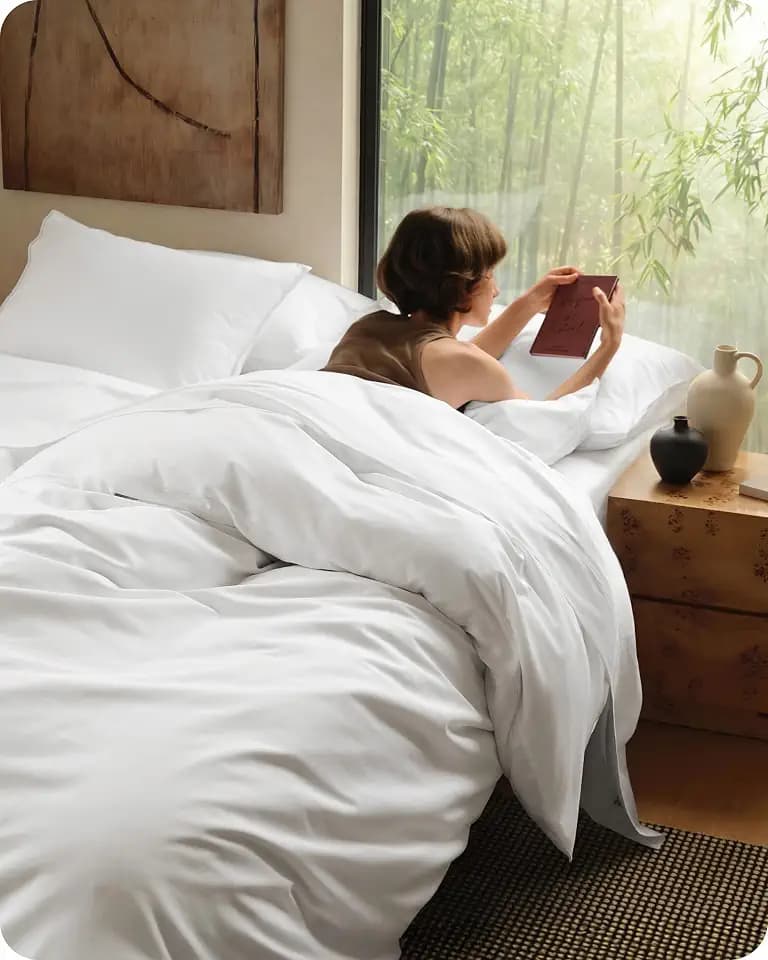 Bedsure PureWoven Cooling Duvet Cover, Ideal for Hot Sleepers, Queen Size