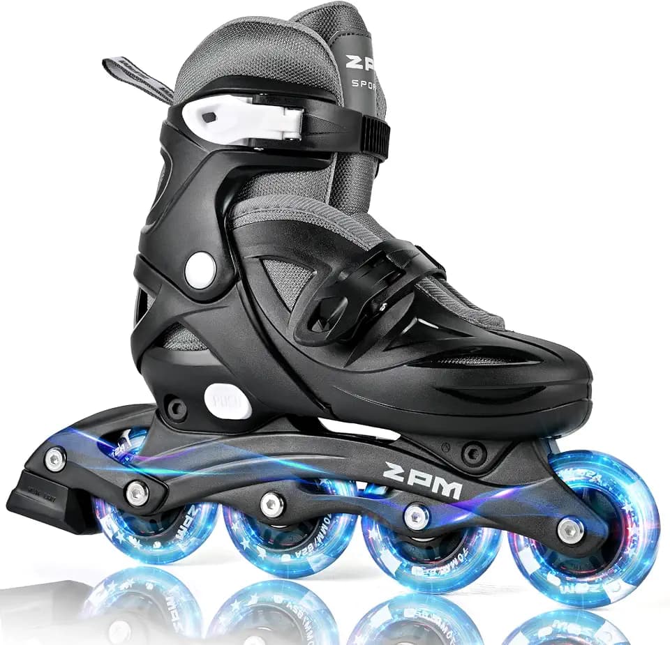 2PM SPORTS Adjustable Inline Skates for Kids, Girls, Boys, Youth Ages 4-12