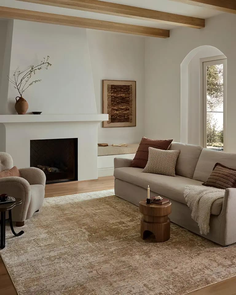 Loloi Nellie Stone/Taupe 5'-1" x 7'-6" Area Rug