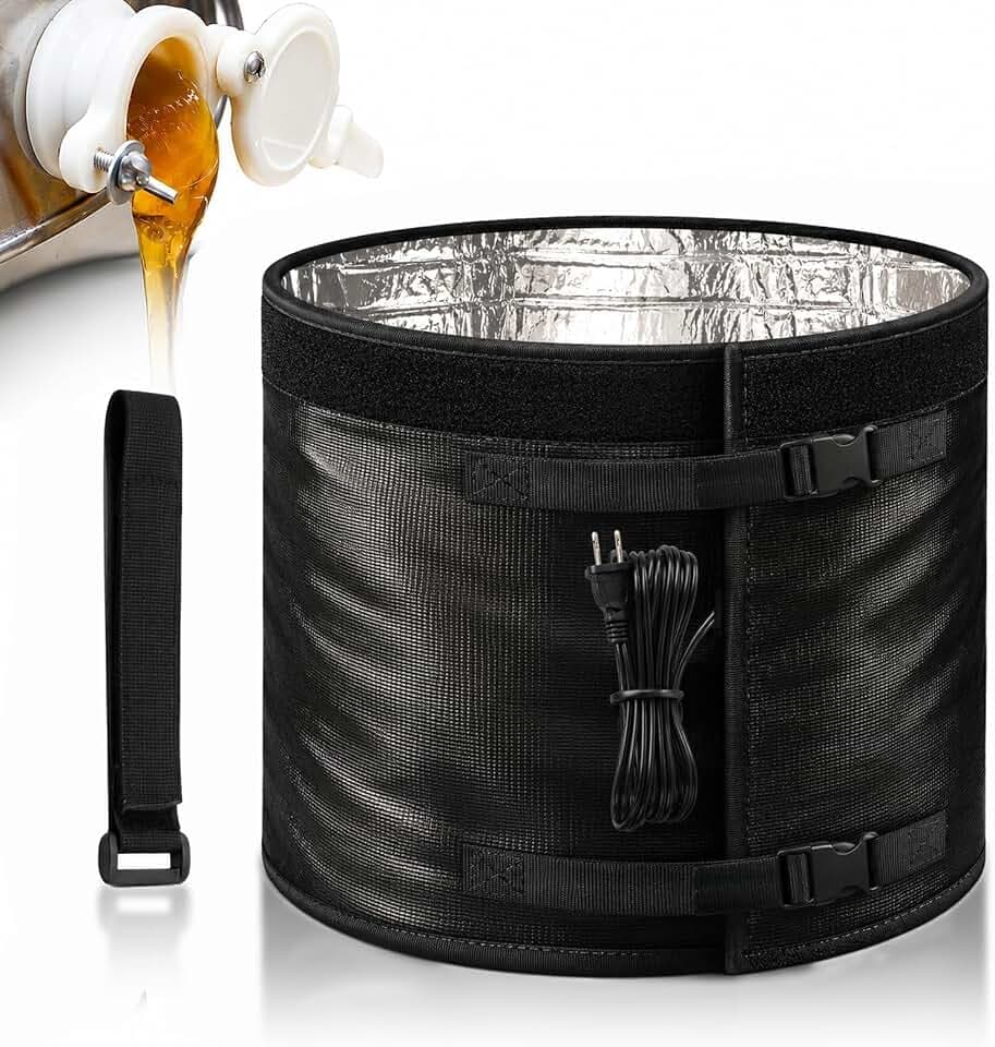 5 Gallon Honey Bucket Heater, Insulated Aluminum Foil Pail Warmer